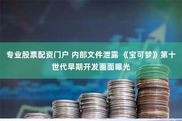 专业股票配资门户 内部文件泄露 《宝可梦》第十世代早期开发画面曝光